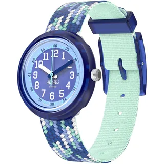 Flik Flak BRAID IN BLUE 32 mm Jungenuhr Blau Silikonarmband Blau