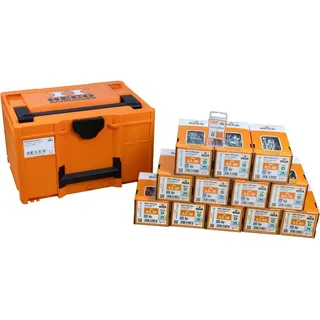 Heco Aktionskoffer "HT-plus Ø 4,5 mm, HD-25", HT-plus Senkkopfschraubensortiment, Ø4,5mm, HECO-Drive HD-25, 2.400 Schrauben, in Systainer3 M237