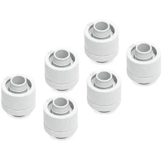 Alphacool Verbindung Eiszapfen 16/10mm Anschraubtülle G1/4 - White Sixpack,
