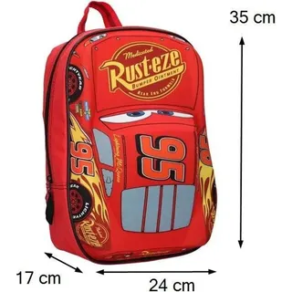 Disney Cars 3 - 3D Rucksack Piston Cup Champion Lightning McQueen Effekt 31 cm