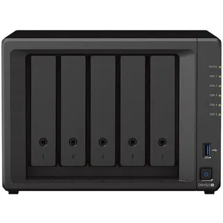 Synology DS1522+ 30TB 5-Bay Desktop NAS-Lösung, vorinstalliert mit 5 x 6TB Seagate IronWolf Festplatten, Schwarz
