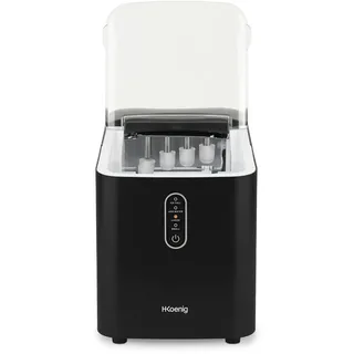 h.koenig KUB14 Eiswürfelbereiter, 12kg in 24h, 2 Eiswürfelgrößen, Automatisch, Elektrisch,