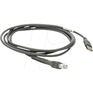 Zebra Technologies Zebra Verbindungskabel, USB Verbindungskabel, USB, gerade, geschirmt, Länge: 2m (CBA-U46-S07ZAR)