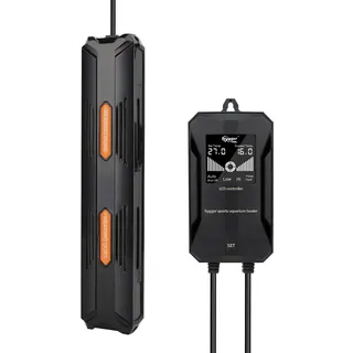 hygger Aquarium Heizung, 800W Temperatur Einstellbare Heizung für Aquarien, Aquarium Heizstab mit Externem Digitalanzeige LCD Controller für 490-980L Ihr Süß-oder Meerwasser Aquarium Fischbecken