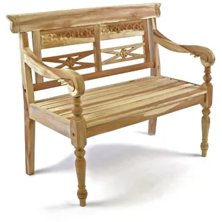 VCM Gartenbank 80 x 40 x 34 cm Braun