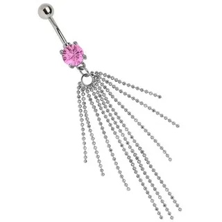 Adelia's Adeliás Piercing Piercing Bauchnabelpiercing in rosa | Gr.: onesize