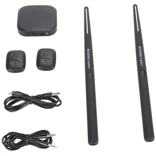 Pocket Drum 2 Plus Schlagzeug-Set, Bewegungserkennung, Tragbare Reality-Technologie, Luft-Drumsticks mit Drumsticks, Pedale, USB-MIDI-Funktion, 8 Sounds,