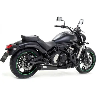ARROW Auspuff Komplettanlage DARK REBEL Edelstahl schwarz u. Aluminium für Kawasaki Vulcan S 650 202