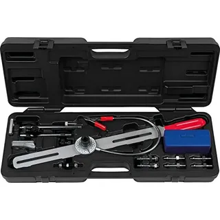 KS Tools Zweimassenschwungrad Prüfwerkzeug mit Winkelgradscheibe und Messuhr