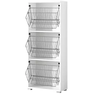 Uno Primo Schuhschrankkorpus 53 x 132 x 30 cm weiß / weiß