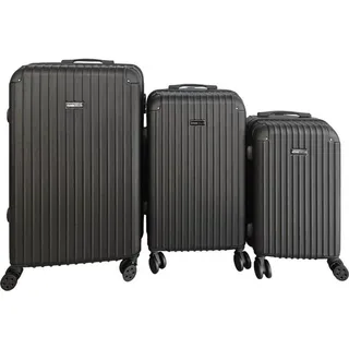 Home Deluxe Reisekoffer Set VAYA – 3-teilig, Schwarz