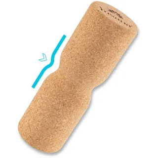 Kork Faszienrolle mit Wirbelsäulenschutz | Harte Rückenrolle für Rückenmassage & Faszientraining I Nachhaltige Korkrolle I 30x10cm