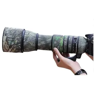 CHASING BIRDS Camouflage-Objektivschutz für Tamron SP 150–600 mm F5–6.3 Di VC USD G2 A022, regenfeste Objektivschutzabdeckung (Grünes Blatt-Tarnmuster)