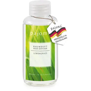 pajoma® Raumduft Nachfüllflasche Lemongras 100 ml | Nachfüller für Lufterfrischer | intensiver und hochwertiger Duft in Premium Qualität