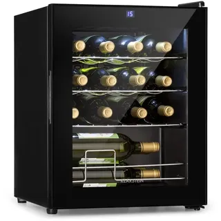 Klarstein Shiraz 16 Uno Weinkühlschrank 42l Touch-Bedienfeld 131W 5-18°C Schwarz