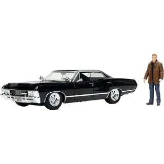 Jada Supernatural 1:24, Hollywood Rides 1967 Chevrolet Impala Sport Sedan, avec Dean Winchester, figurine
