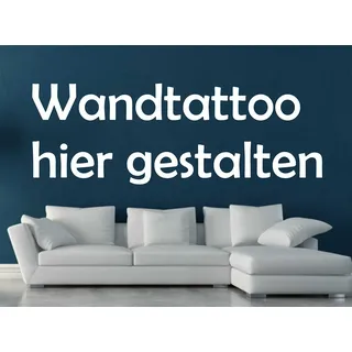 Skins4u Wandtattoo selber gestalten | Wunschtext Wunschaufkleber Sprüche und Zitate selbst gestalten | Wandaufkleber Dekofolie Wandsticker personalisiert auch für Auto & Motorrad selbstklebend