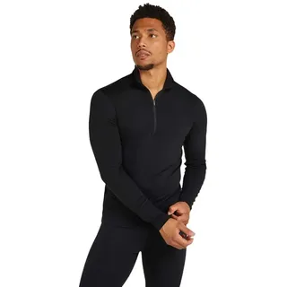 Icebreaker Merino Core Heavyweight Langarm-baselayer - Black - S,