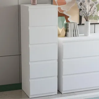 Forte EDMORE 41,8 x 128 x 42,2 cm Weiß