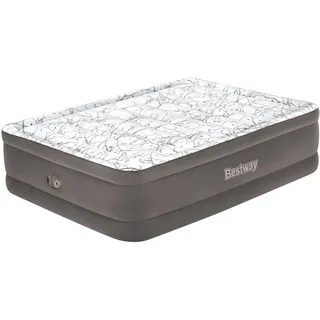 BESTWAY Luftbett TriTech Fashion Flock 203 x 152 x 56 cm mit Elektropumpe