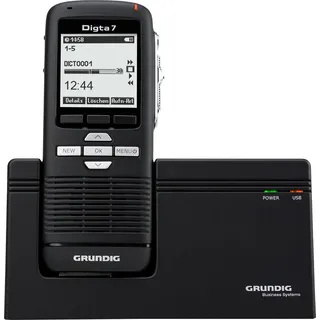 Grundig Digta 7 Stand-alone Kit digitales Diktiergerät-Set 2 GB