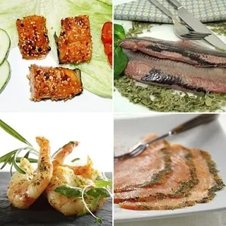 DIE RÄUCHEREI Feine Kräuter Probierset, 4 versch. Spezialitäten Inhalt 850g