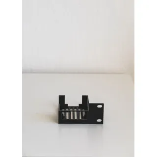 Raspberry Pi 5 Rack-Halterung – 3D-gedruckte Montage für 19" Serverracks – Links oder rechts montierbar – Home Lab Zubehör (Schwarz, Rechts)