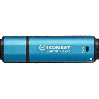 Kingston IronKey Vault Privacy50 Verschlüsselter USB-Stick Metall USB 3.2