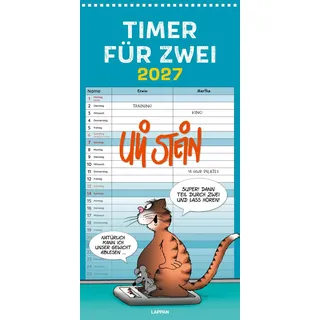 Lappan Verlag Uli Stein Timer für zwei 2027 Monatskalender Wandkalender Hochformat