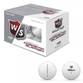 Wilson Premium Cosmetic Blemish Golfbälle - 12er Pack weiß