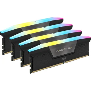 Corsair Vengeance RGB DDR5-5600 128GB Kit (4x32GB) CL40 Schwarz CMH128GX5M4B5600C40