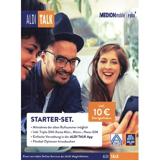 ALDI Talk prepaid Starter - Set inkl. 10 € Startguthaben