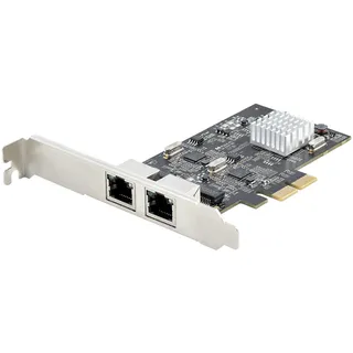 Startech StarTech.com 2-Port 2.5Gbps NBASE-T PCIe Network Card, Intel I225-V, Dual-Port Computer Network Card, Multi-Gigabit NIC, PCI Express Server Netzwerkkarte, 2.5G Ethernet Adapter (PR22GI-NETWORK-CARD)