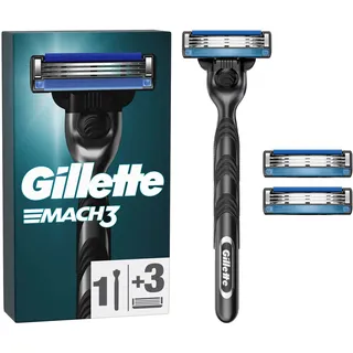 Gillette Mach3 Rasierapparat + 3 Klingen Herrenrasierer