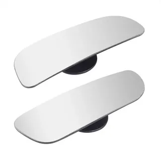 Mutig Autospiegel 2 Stück Toter-Winkel-Spiegel für Autos,Rahmenlos,Wasserdicht,HD-Glas (360° Verstellbarer Wasserdichter, HD Selbstklebend Weitwinkelspiegel, Echtglas Toterwinkelspiegel auto, Blindspiegel Seitenspiegel), für universelle Autos, SUV und LKW,General Autospiegel silberfarben