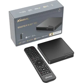 Xsarius Sniper 3 BT 4K UHD Linux IP-Receiver (HDR10, Dual-WiFi, LAN, Bluetooth 5.0) - Schwarz