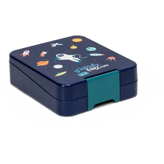 Klarstein schmatzfatz Easy Brotdose für Kinder mit Fächern, Bunte, Unterteilt - Auslaufsicher, Bpa-freie Lunchbox für Kindergarten/kita, Bento Box, Sichere Snackbox Vesperdose