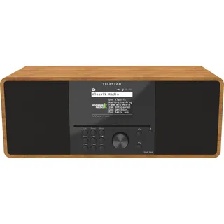 Telestar TOP 300 Holz Internet CD-Radio Internet, DAB+, UKW USB, WLAN, Internetradio, DAB+, CD, Bluetooth®, AUX Inkl. Fernbedienung Holz