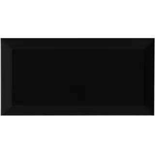 united tile und mosaic Wandfliese Metro Schwarz 10 x 20 cm