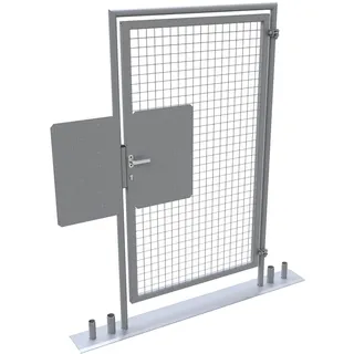 Schake Mobilzaun-Tür Klinke Panikschloss Klinke Silber