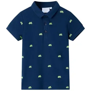vidaXL Kinder-Poloshirt Marineblau 128