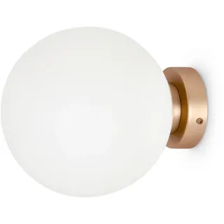 Maytoni Wandleuchte Modern, Weiß, Gold, Metall, Glas, Kugel,Kugel, 23 cm, CE, gleichmäßige Lichtverteilung, Lampen & Leuchten, Innenbeleuchtung, Spots & Strahler, Wandstrahler