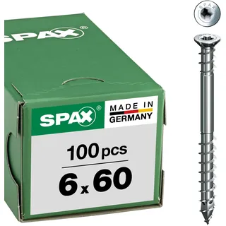 SPAX Justierschraube Flachkopf T-Star plus 6 x 60 mm 100 Stück