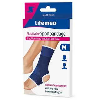 Lifemed Elastische Sportbandage blau "Fußgelenkschutz" L / 96 Stück