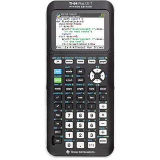 Texas Instruments Taschenrechner TI-84 Plus CE-T Grafikrechner wissenschaftlicher Schulrechner + Garantie auf 60 Monate - programmierbar Tasten Farbdisplay für Schule Python Edition mit Akku