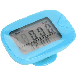 Schrittzähler, Multifunktionaler Schrittzähler, Großes Digitales Display, Leichte Genauigkeit, Speicher, Schrittzähler, Monitor Für Männer Und Frauen(Blau)