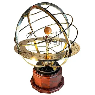 Grand Orrery Modell des Sonnensystems, Retro Mechanisches Sonnensystem Modell Dekoration, Geschenk für Kinder und Jugendliche, Home Wohnzimmer Schlafzimmer Dekor, Gold (Gold)