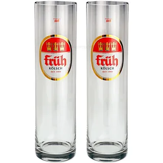 Früh Kölsch Biergläser/Gläser/Stangen Set - 2x 0,2l
