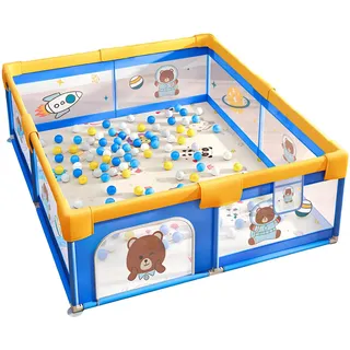 Ecosa Laufgitter 200x180cm faltbar Spielgitter Krabbelgitter