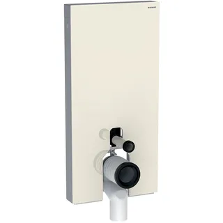 Geberit Monolith Sanitärmodul für Stand-WC, 101cm, Gl. sand-grau, S. Alu